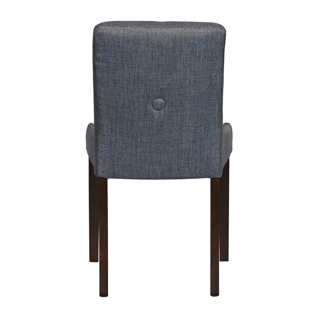 JA290 - Bath Walnut Dining Chair with Sea Back & Tan Seat (6 Pack)