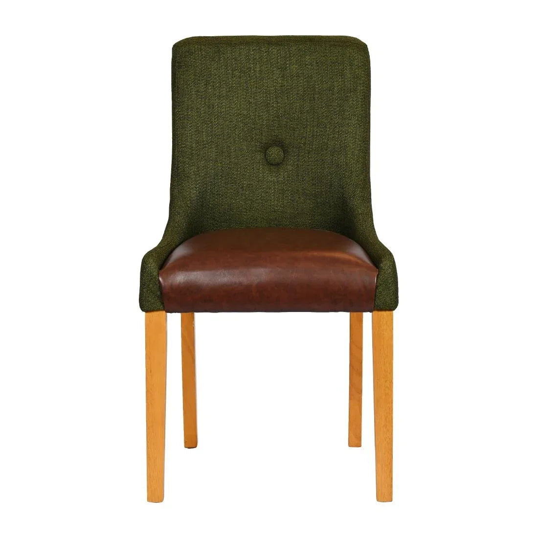 JA292 - Bath Soft Oak Dining Chair with Forest Back & Espresso Seat (6 Pack)