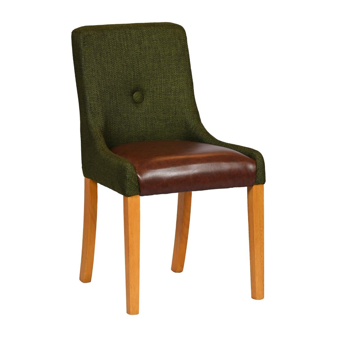 JA292 - Bath Soft Oak Dining Chair with Forest Back & Espresso Seat (6 Pack)