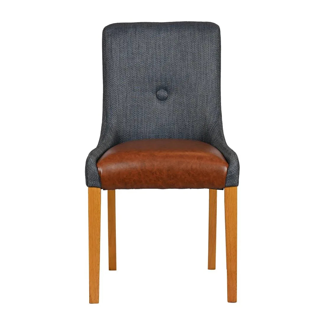 JA294 - Bath Soft Oak Dining Chair with Sea Back & Tan Seat (6 Pack)