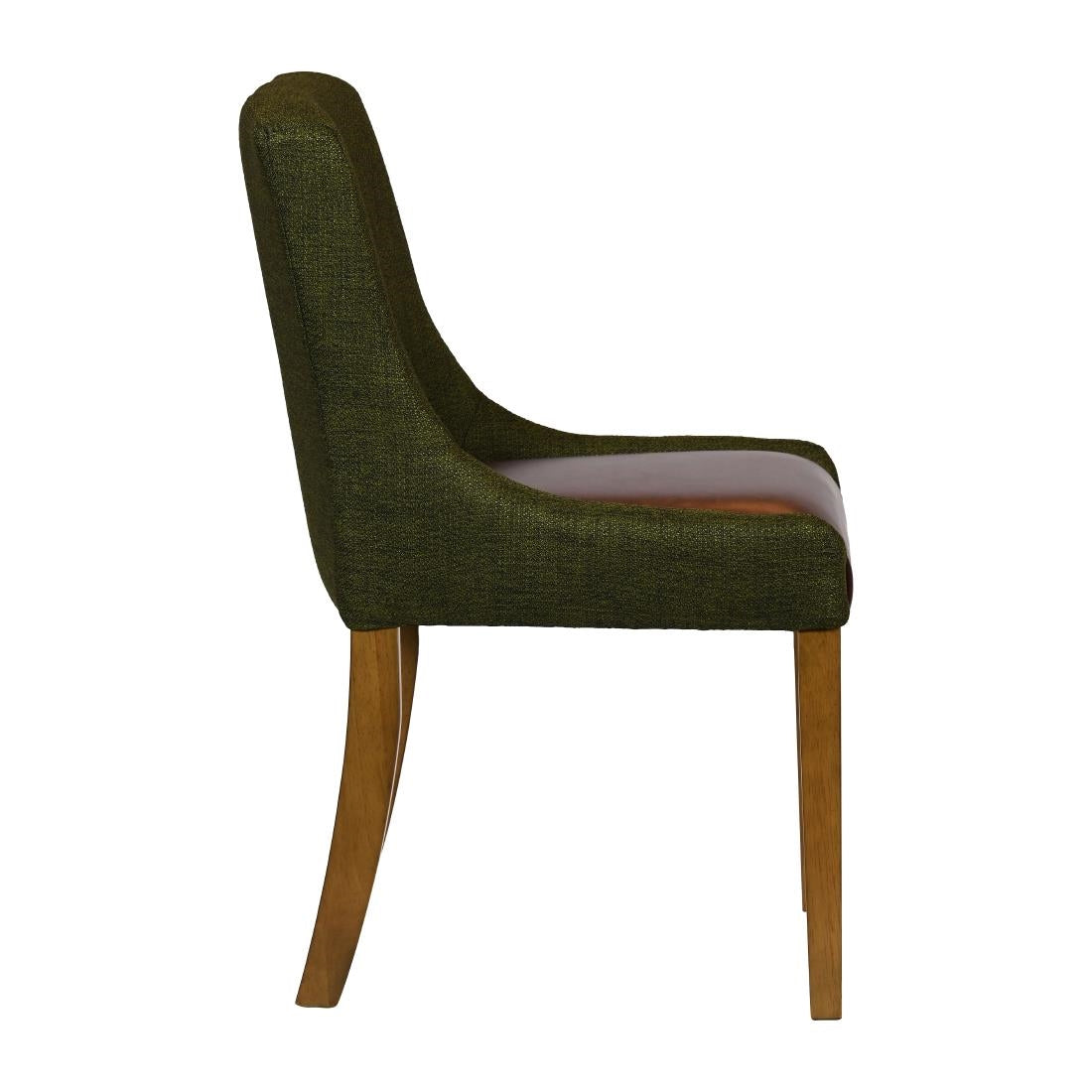 JA296 - Bath Weathered Oak Dining Chair with Forest Back & Espresso Seat (6 Pack)