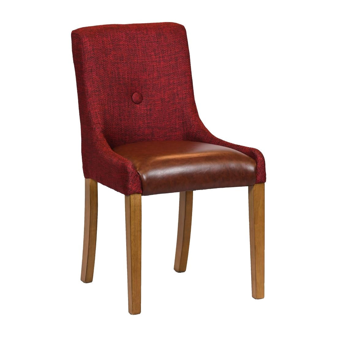 JA299 - Bath Weathered Oak Dining Chair with Scarlett Back & Espresso Seat (6 Pack)