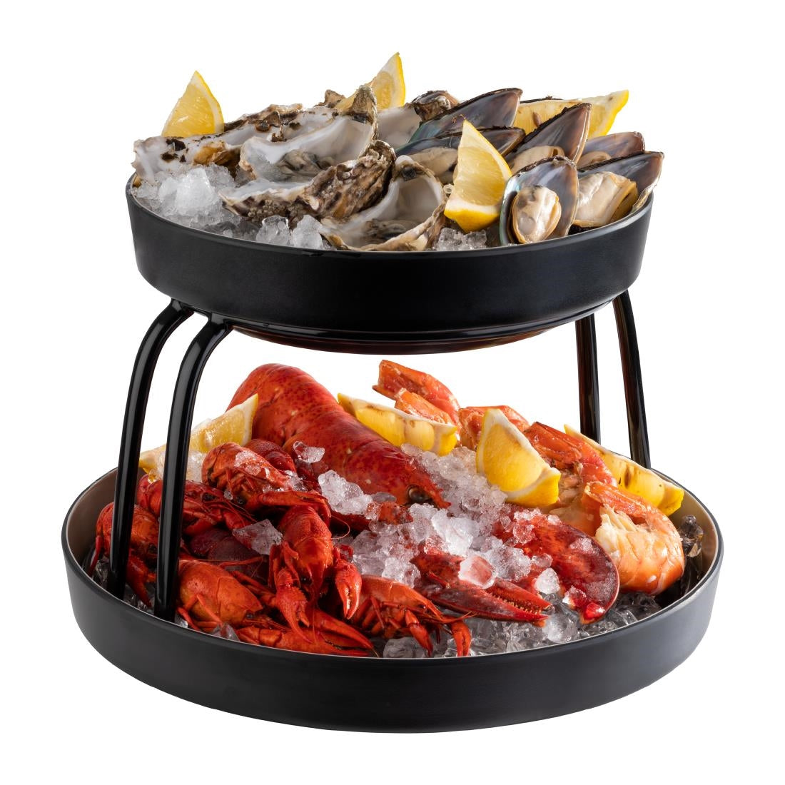 JA315 - APS Frida Bowls with Drip Tray Insert 255mm (2 Pack)