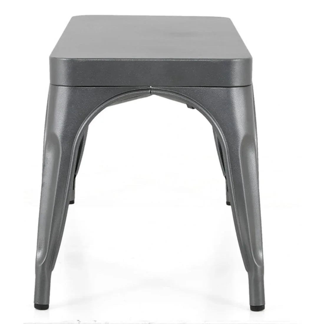 JA329 Bolero Bistro Metal Bench Gun Metal 1000x370mm (Set 2)