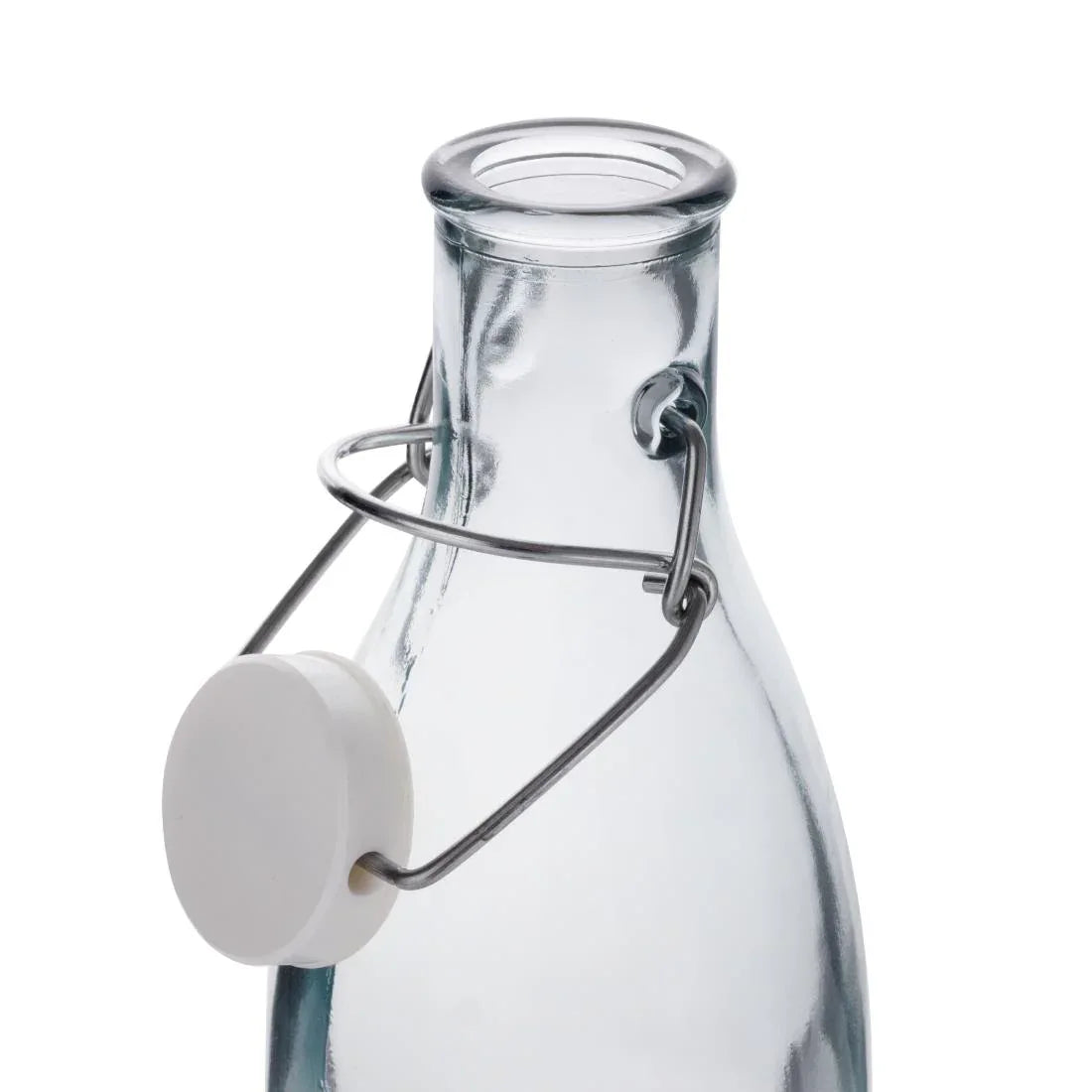 JA330 Olympia Recycled Glass Swing Top Bottles 1Ltr (6 Pack)