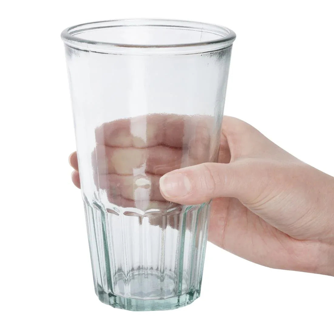 JA331 Olympia Recycled Glass Fluted Hi Ball Tumblers 500ml (6 Pack)