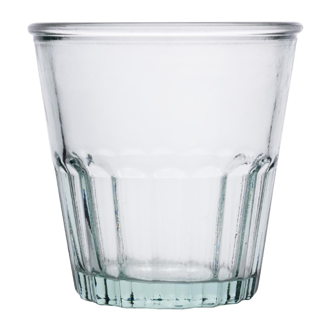 JA332 Olympia Recycled Glass Fluted Rocks Tumblers 250ml (6 Pack)