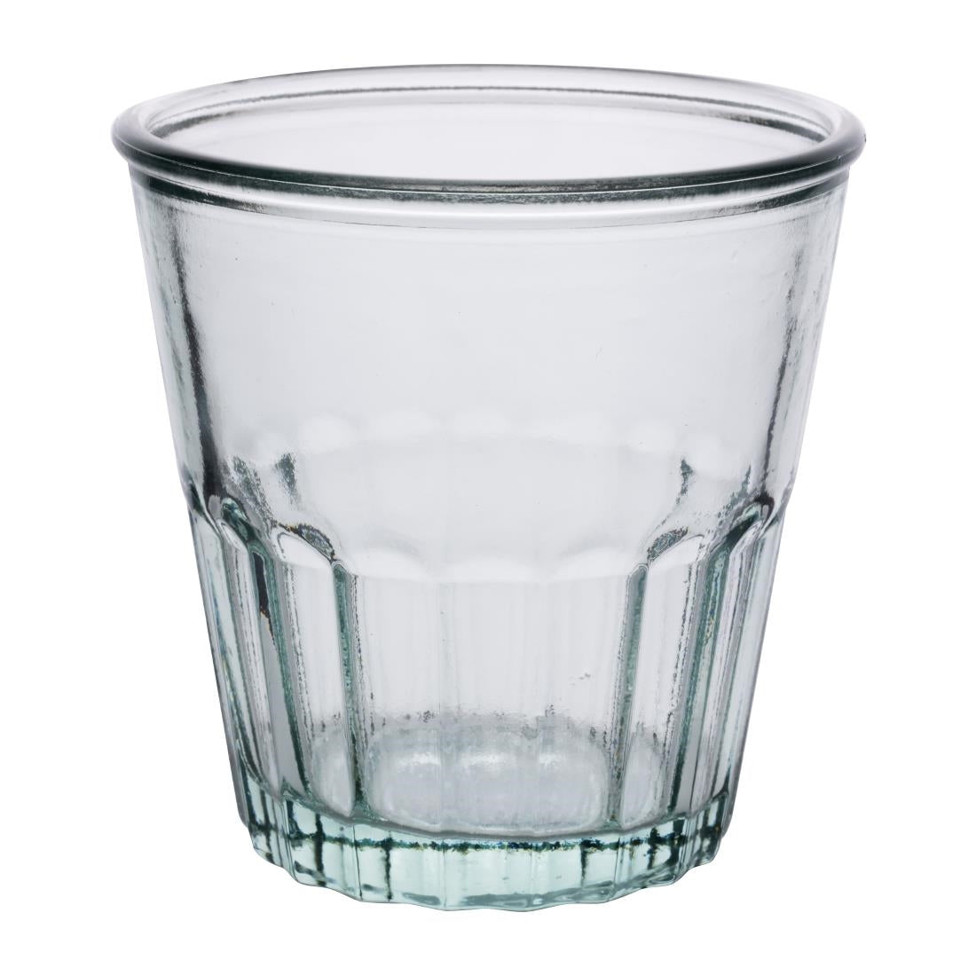 JA332 Olympia Recycled Glass Fluted Rocks Tumblers 250ml (6 Pack)
