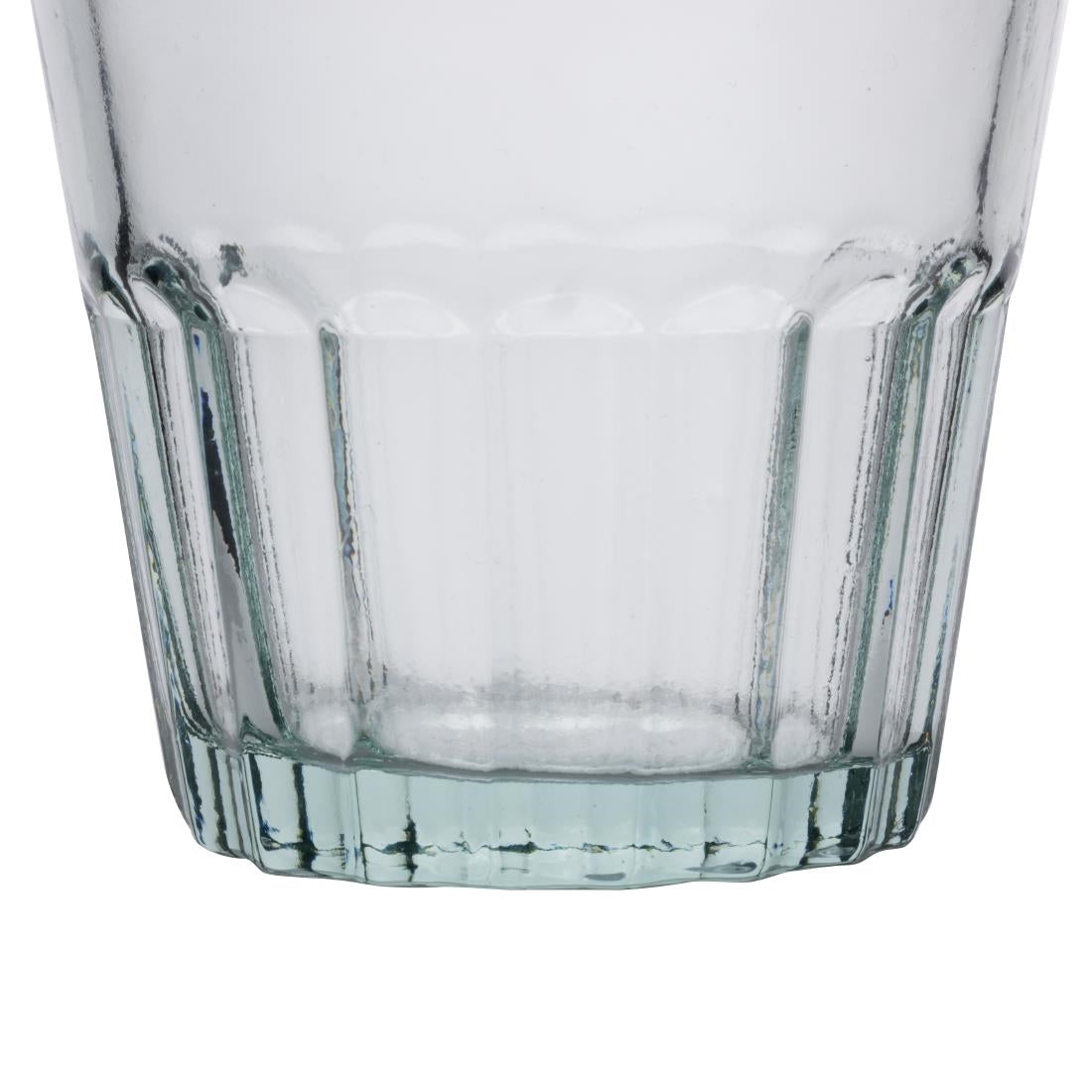 JA332 Olympia Recycled Glass Fluted Rocks Tumblers 250ml (6 Pack)