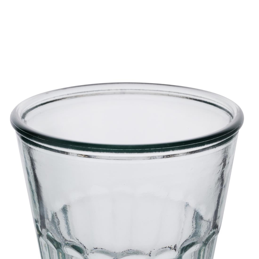 JA332 Olympia Recycled Glass Fluted Rocks Tumblers 250ml (6 Pack)
