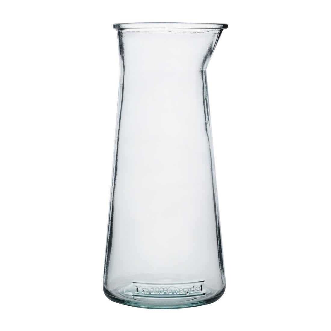 JA333 Olympia Recycled Glass Conical Carafes 1Ltr (6 Pack)