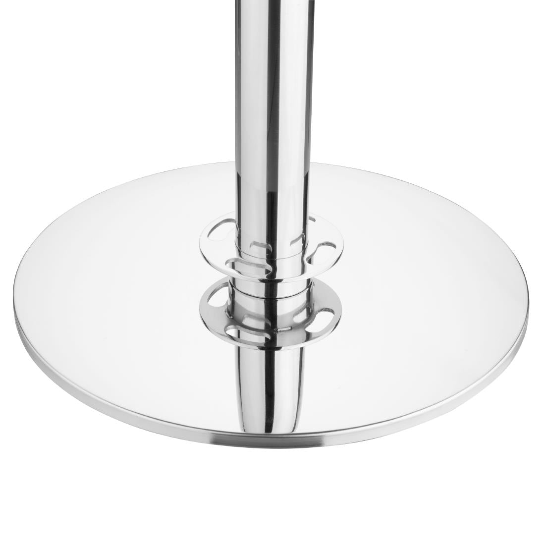 JA342 Bolero Flat Base Barrier Banner Post Polished Stainless Steel (Set 2)