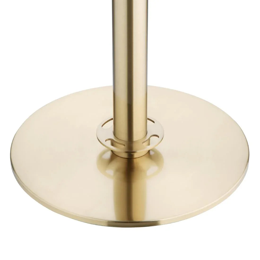 JA343 Bolero Flat Base Barrier Banner Post Brushed Brass (Set 2)