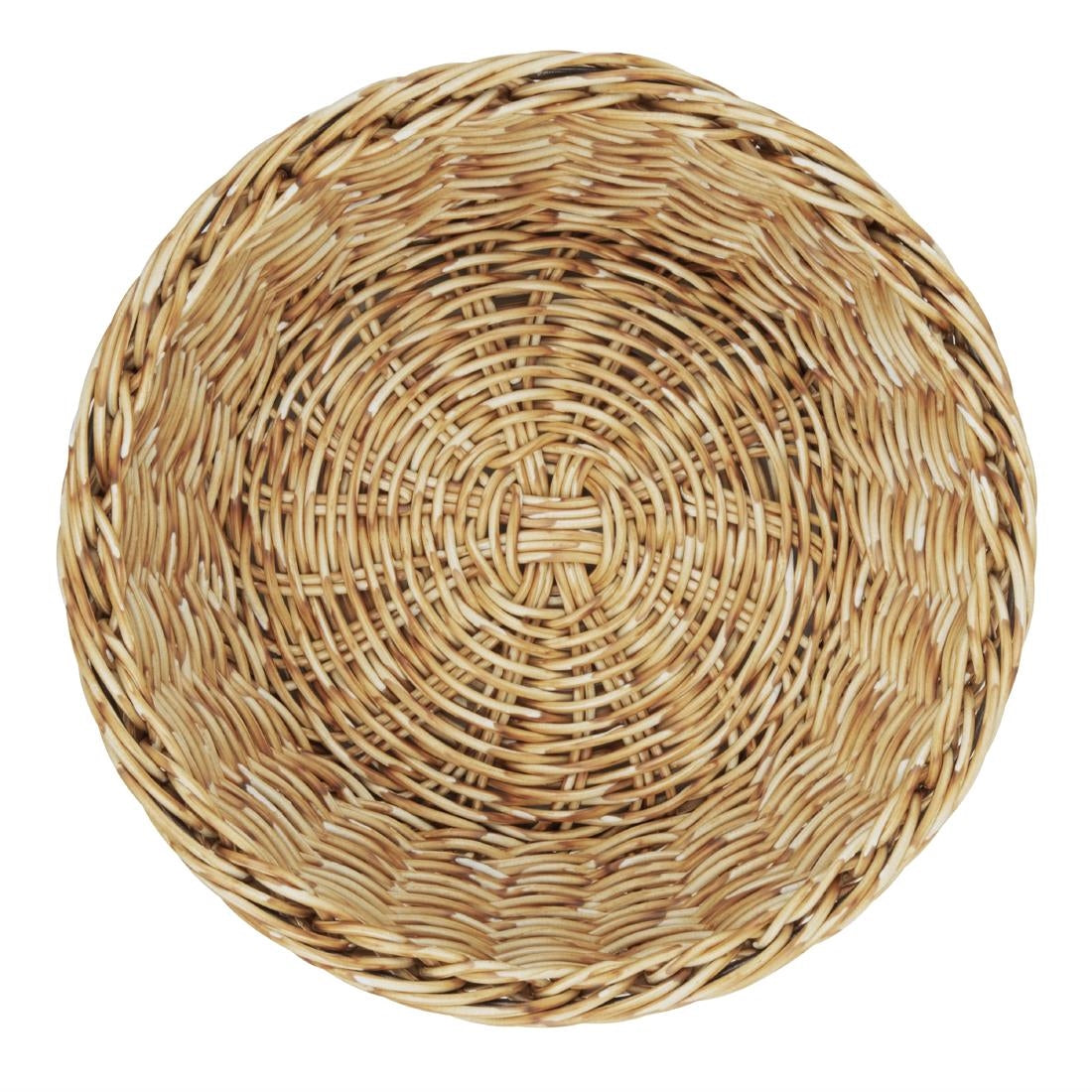 JA351 Olympia Round Basket Light Polywicker - 220x80mm