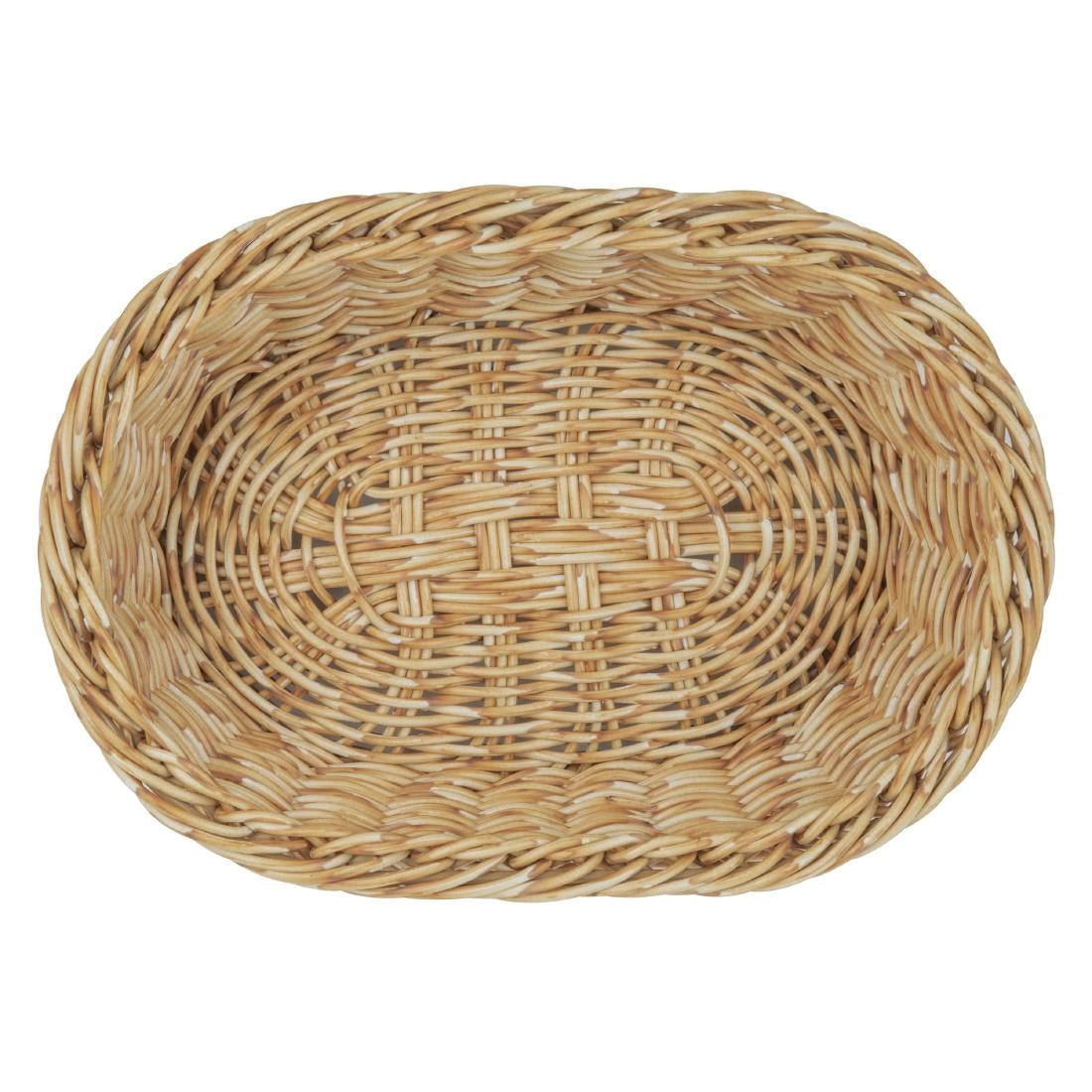 JA352 Olympia Oval Basket Light Polywicker - 240x170x70mm