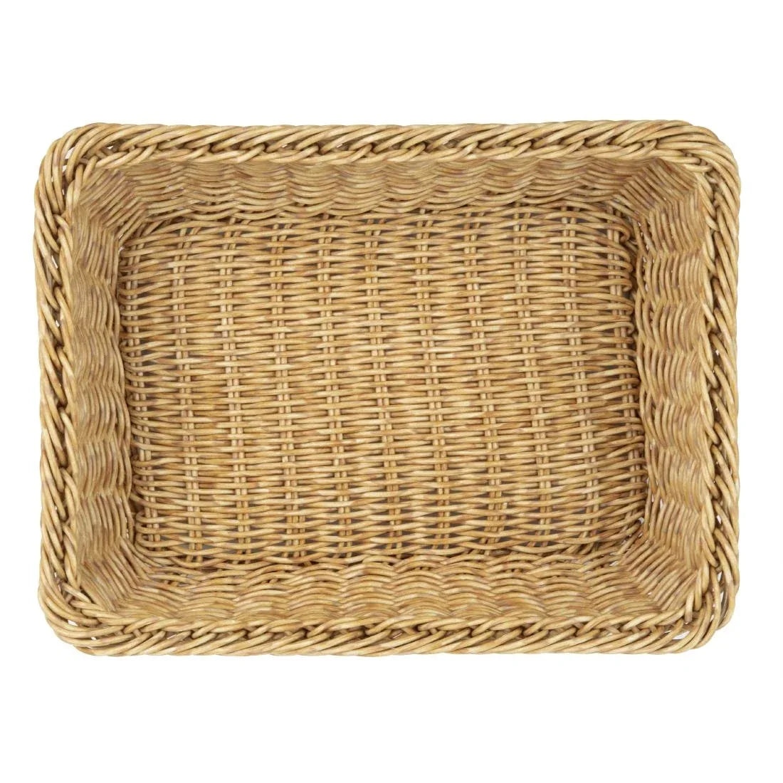 JA353 Olympia Rectangular Basket Light Polywicker - 300x230x90mm
