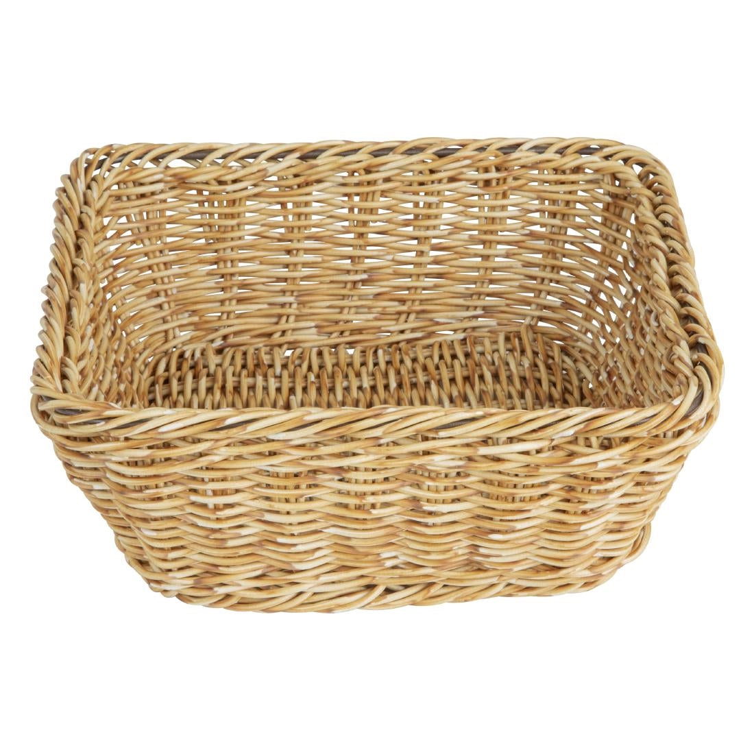 JA354 Olympia Square Basket Light Polywicker - 230x230x90mm