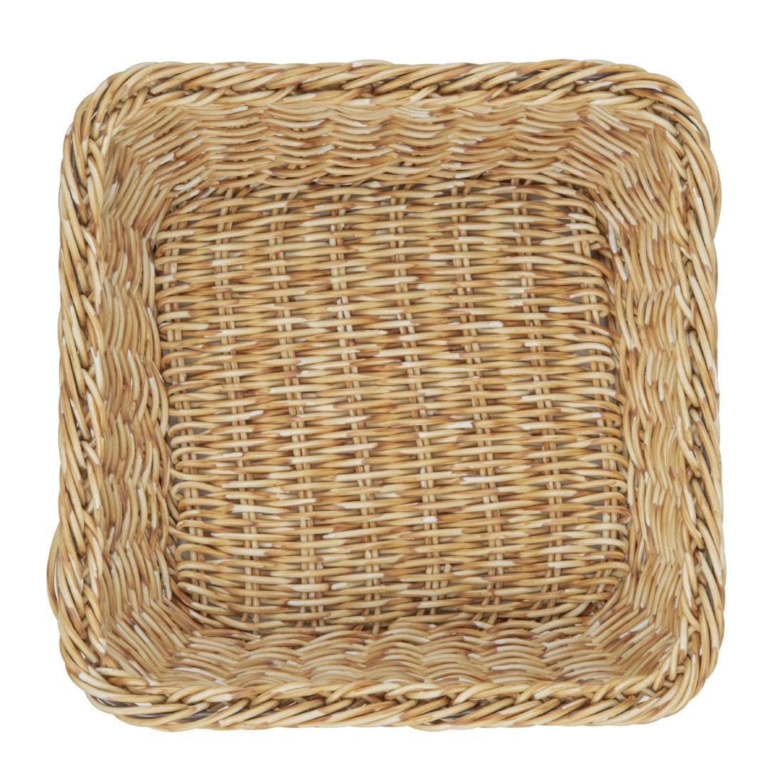 JA354 Olympia Square Basket Light Polywicker - 230x230x90mm