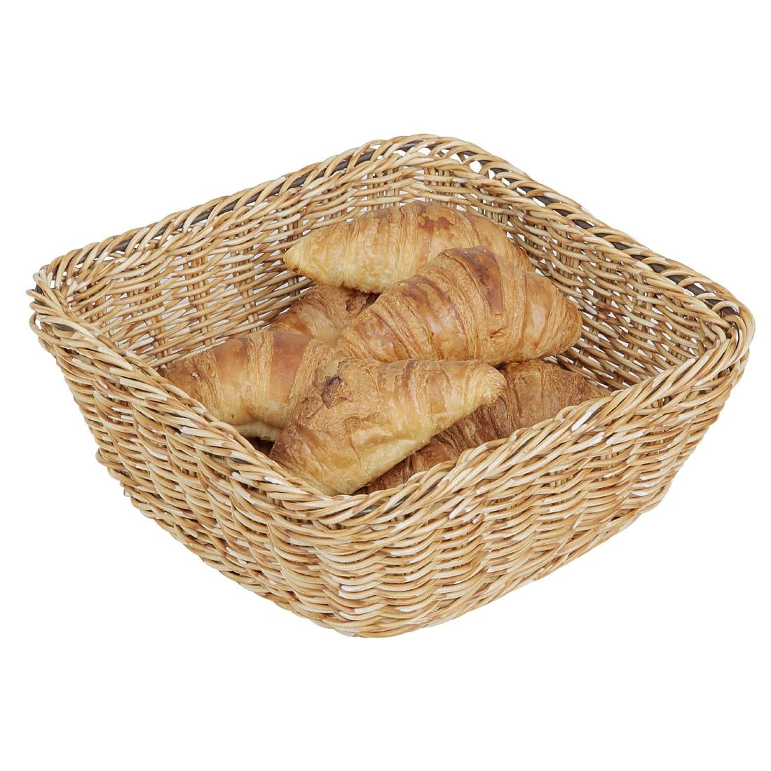 JA354 Olympia Square Basket Light Polywicker - 230x230x90mm
