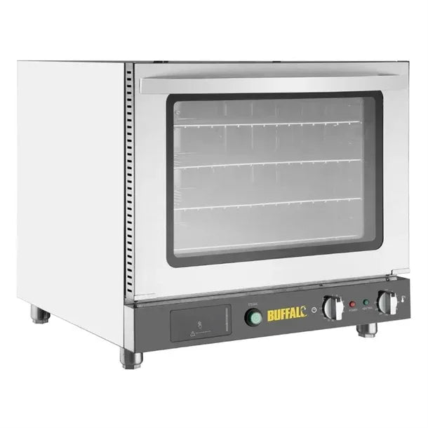 JA371 Buffalo Bakery Convection Oven with Steam 66Ltr 2.8kW. Fits 4x 2/3GN or 4x 460x330mm bakery trays