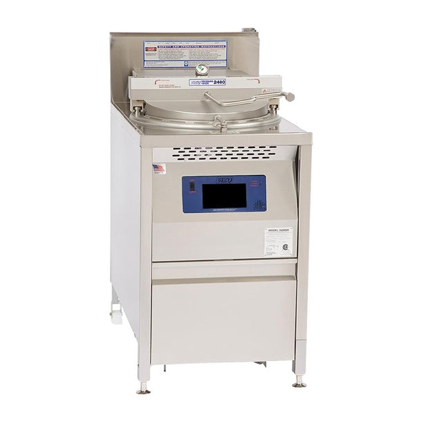 JA413 - Vizu Natural Gas Pressure Fryer BR2400CENATST with Smart Touch Controller