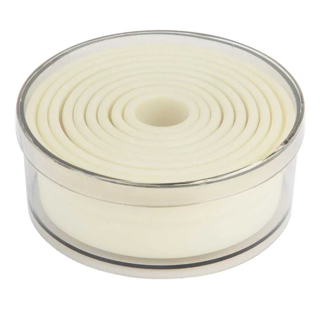 JA522 Vogue Plain Round Nylon Pastry Cutters (Pack 9)