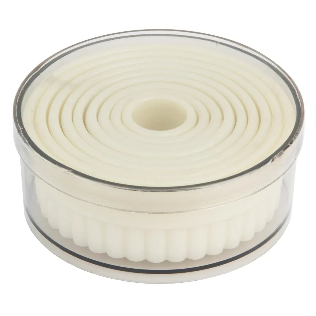 JA523 Vogue Serrated Round Pastry Cutters Nylon (Pack 9)