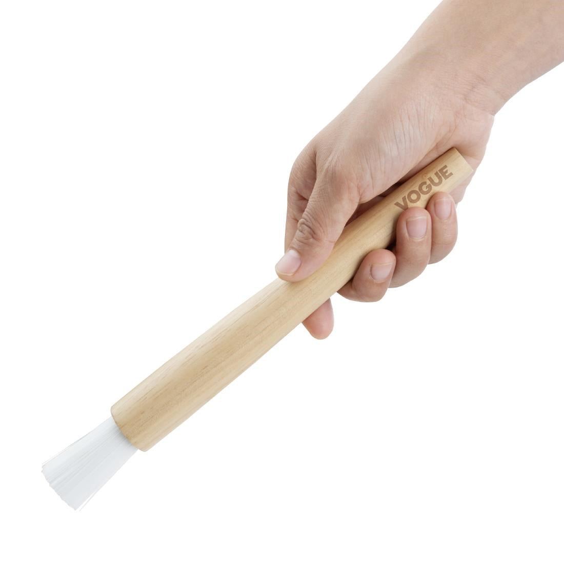 JA524 Vogue Wooden Handle Round Pastry Brush - 25mm