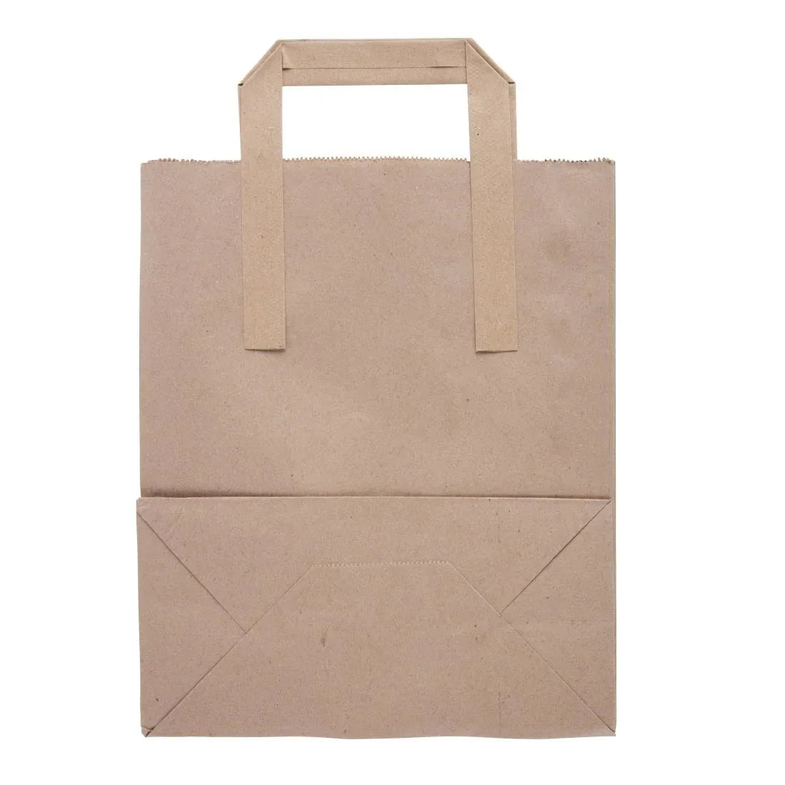 JA528 Fiesta Recyclable Flat Handle Bag Brown – Medium (Pack 250)