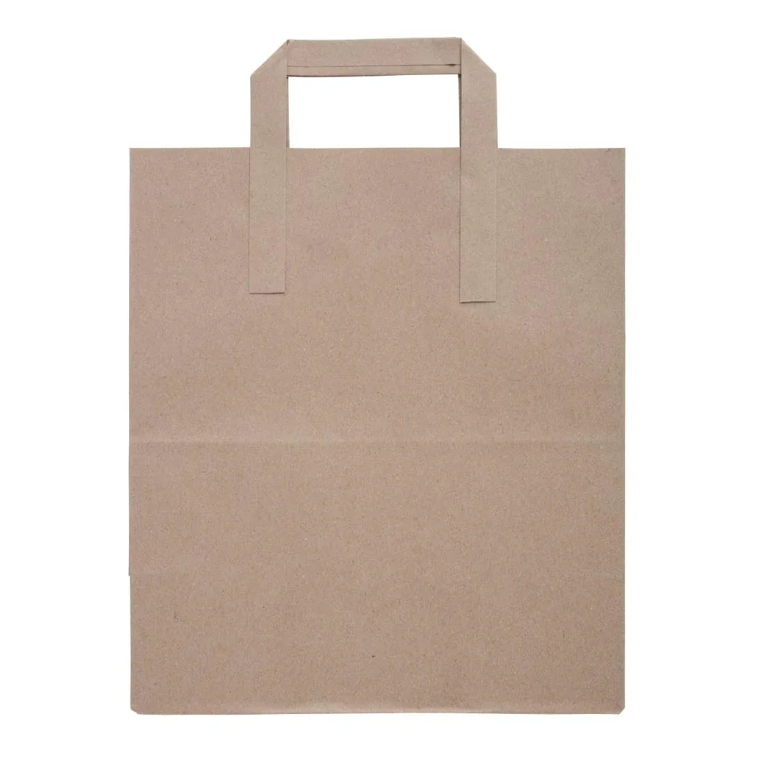 JA529 Fiesta Recyclable Flat Handle Bag Brown – Large (Pack 250)