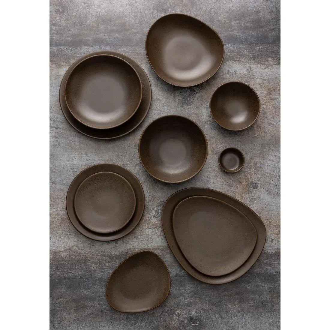 JA552 Olympia Ember Mahogany Coupe Plate - 180mm 7" (Box 6)