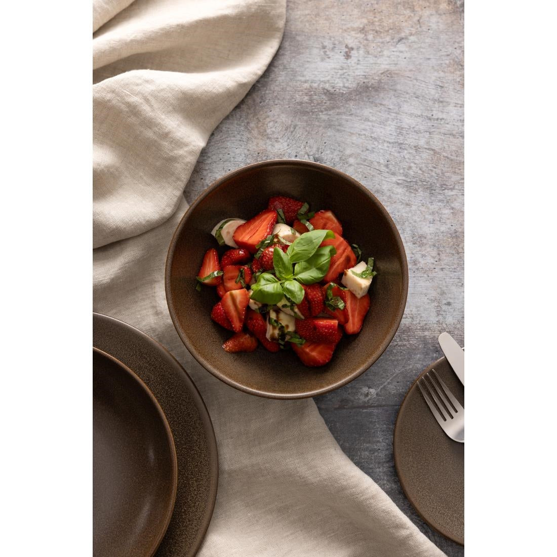 JA553 Olympia Ember Mahogany Coupe Bowl - 152x48mm 6" (Box 6)