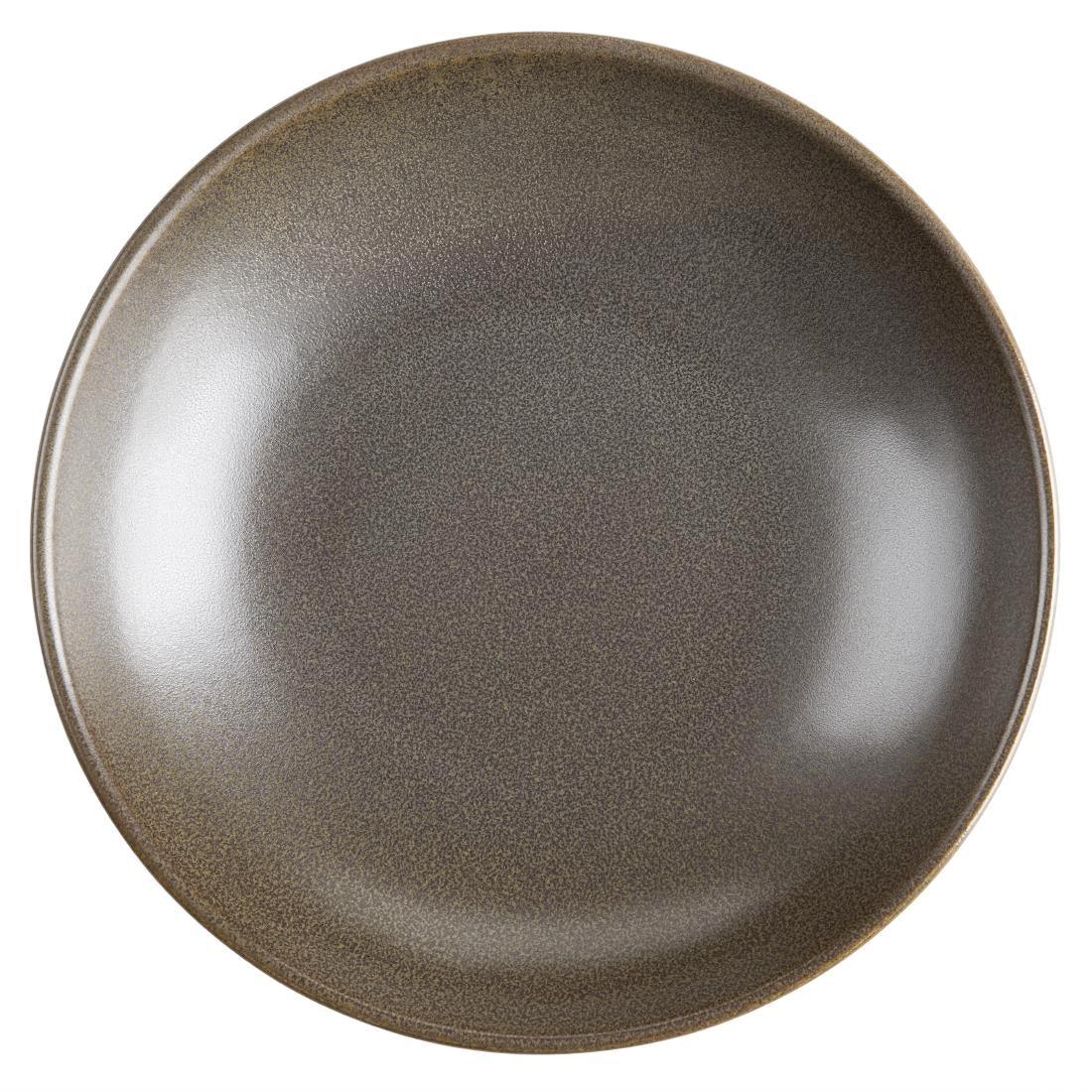 JA554 Olympia Ember Mahogany Low Coupe Bowl - 230x47mm 9" (Box 4)