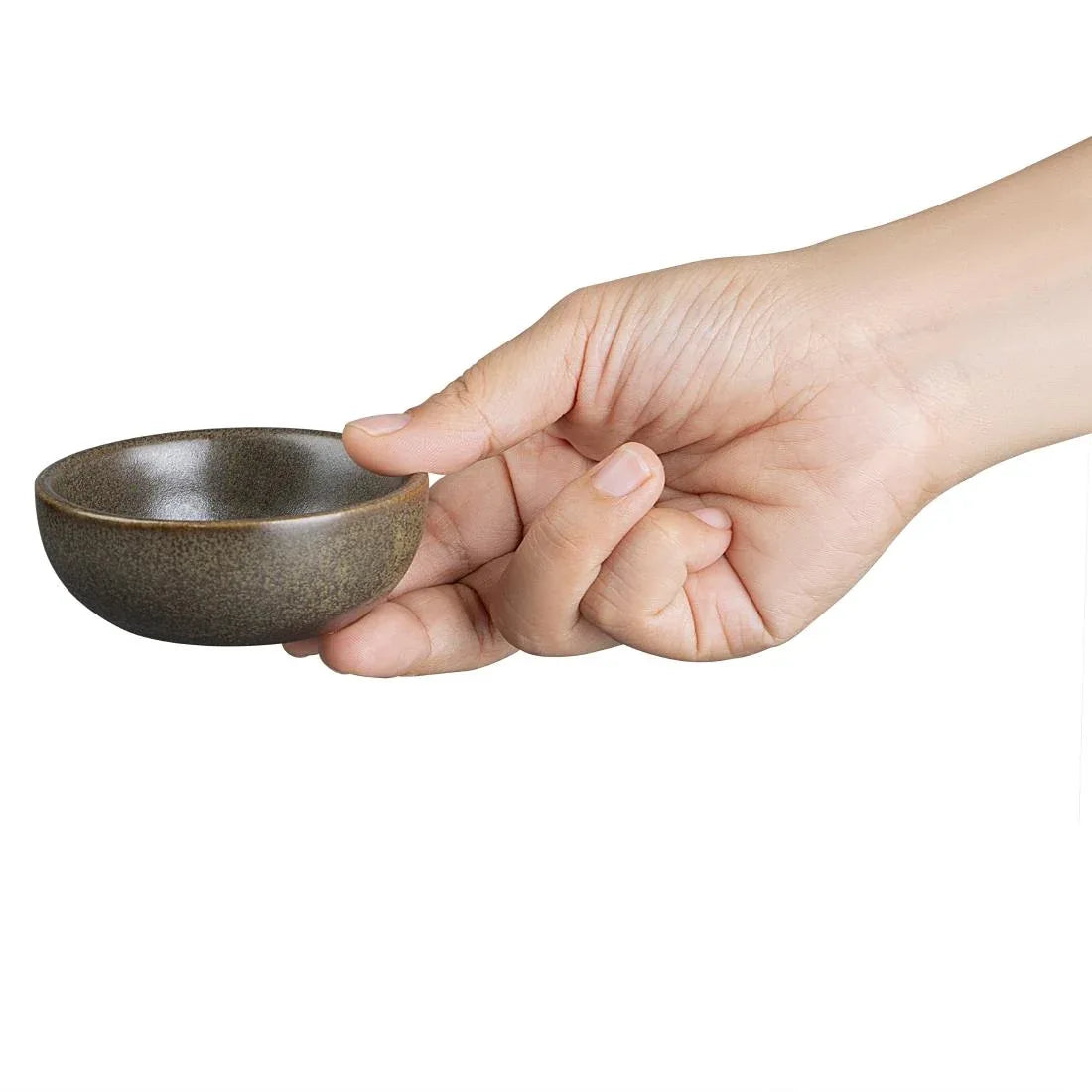 JA557 Olympia Ember Mahogany Dipping Dish - 78mm 3" (Box 8)