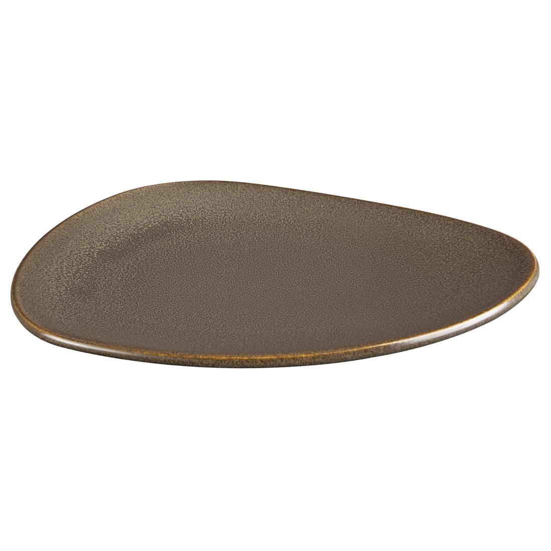 JA558 Olympia Ember Mahogany Triangle Plate - 250x207mm 10" (Box 6)