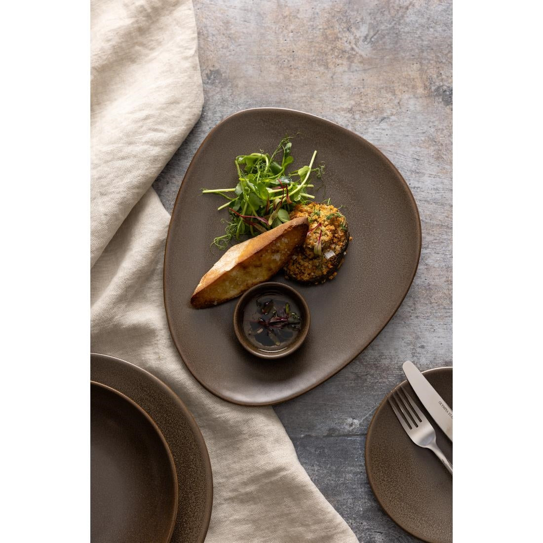 JA557 Olympia Ember Mahogany Dipping Dish - 78mm 3" (Box 8)