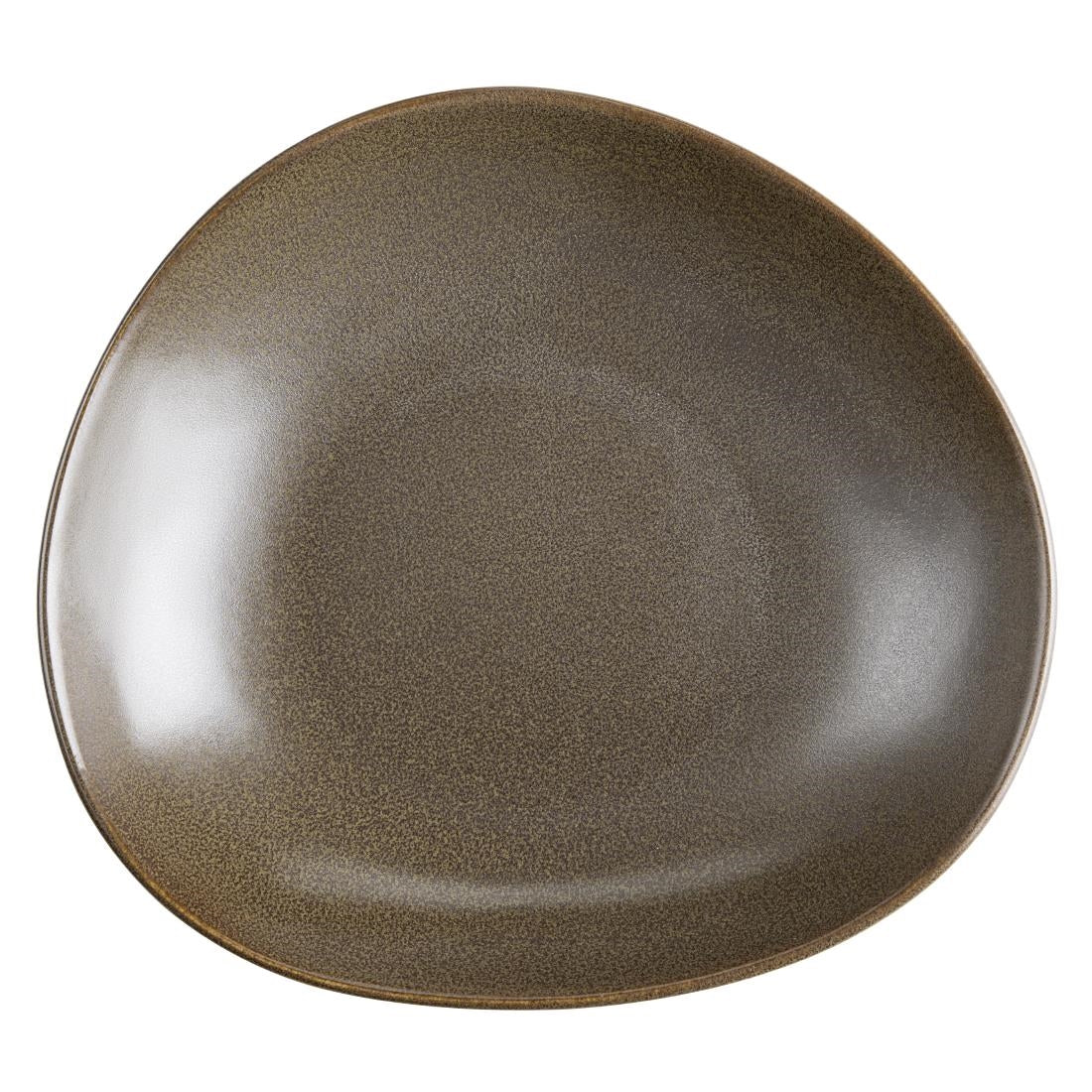 JA560 Olympia Ember Mahogany Triangle Bowl - 245x220mm 9 1/2" (Box 4)