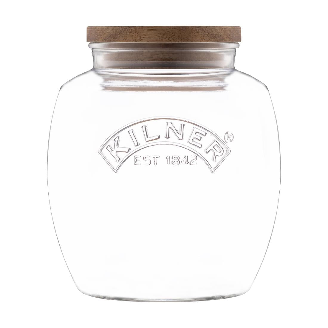 JA604 - Kilner Universal Jar with Acacia Wooden Lid 2Ltr
