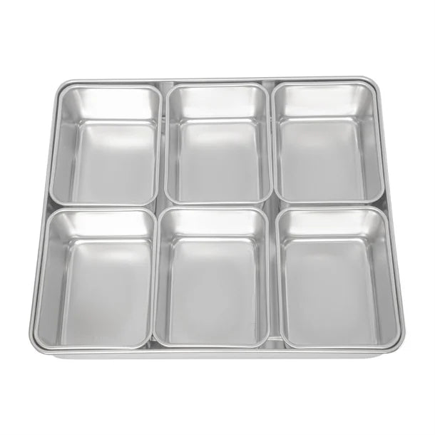 JA632 Clover Japanese Yakumi Pan Condiment Holder with 6 Large Inserts