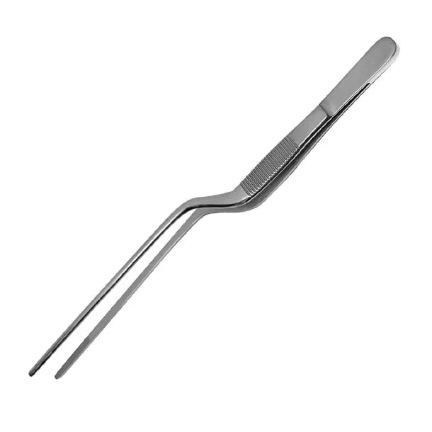 JA654 Japanese Knife Company Cranked Tweezers Matt 200mm