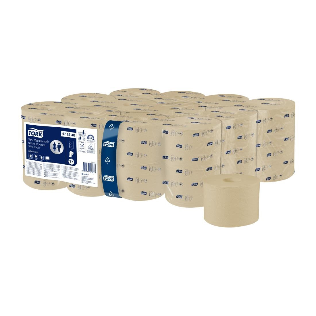 JA855 Tork OptiServe NATURAL Corelss Toilet Paper - 2ply (24 Rolls)