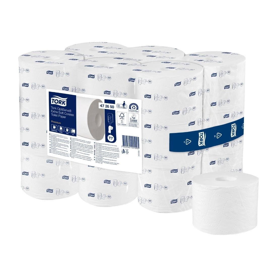 JA857 Tork OptiServe Extra Soft Coreless Toilet Roll - 3ply (18 Rolls)
