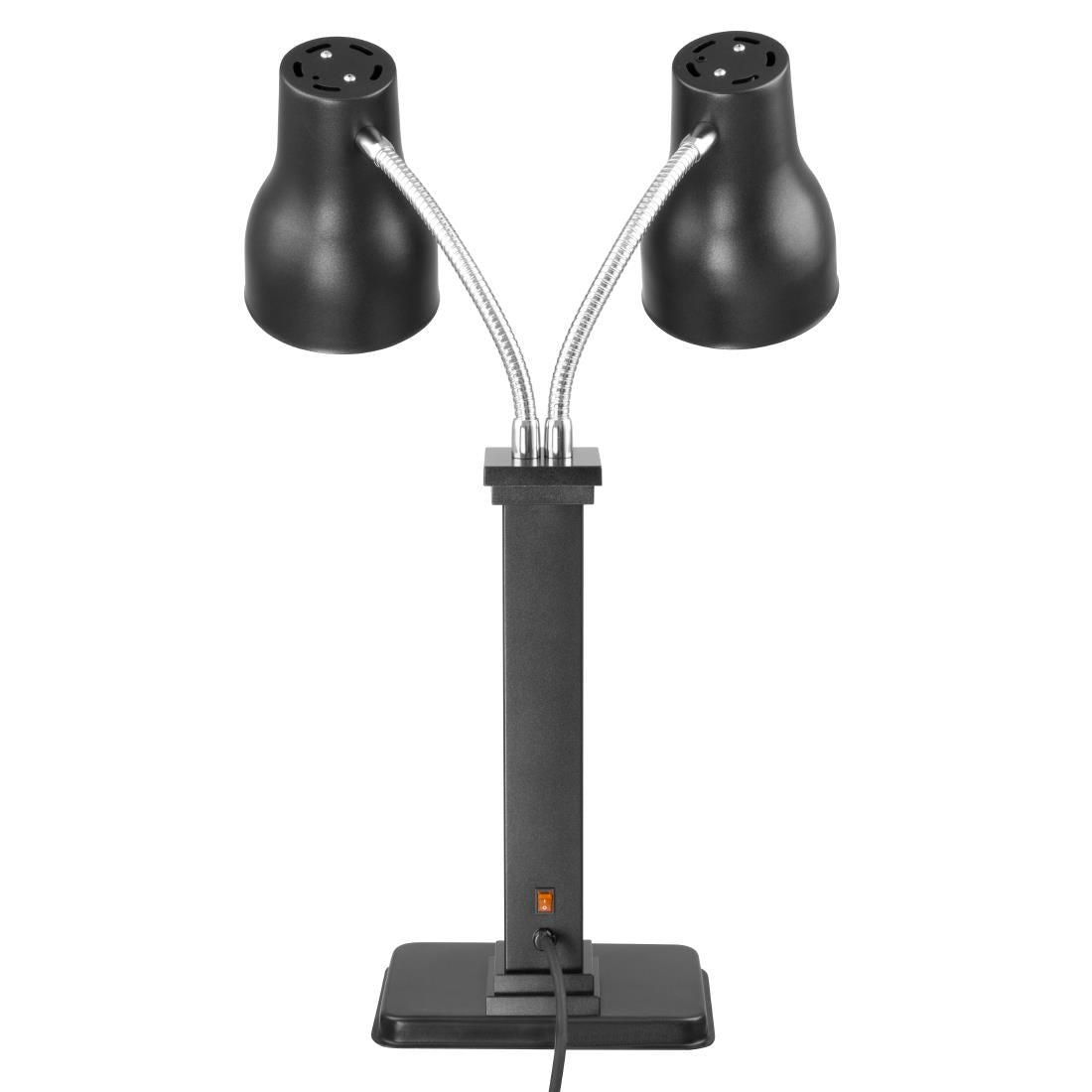 JA868 Double Food Warmer Heating Lamp – Matt Black