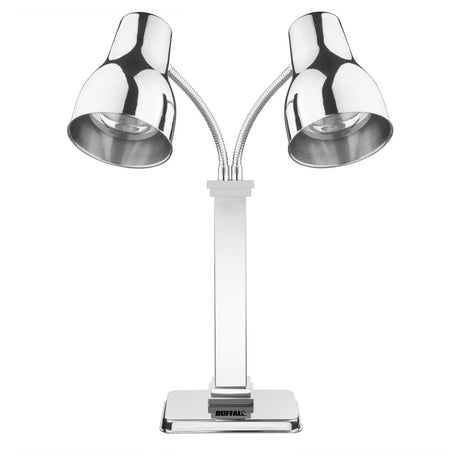 JA869 Double Food Warmer Heating Lamp – Stainless Steel