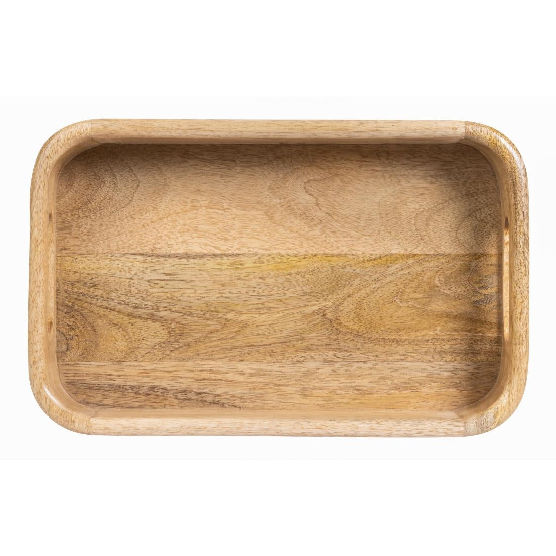 JA887 Olympia Mango Wood Rectangular Deep Sided Tray - 300x190x50mm