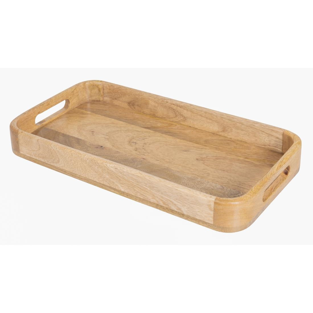 JA888 Olympia Mango Wood Rectangular Deep Sided Tray - 430x230x50mm