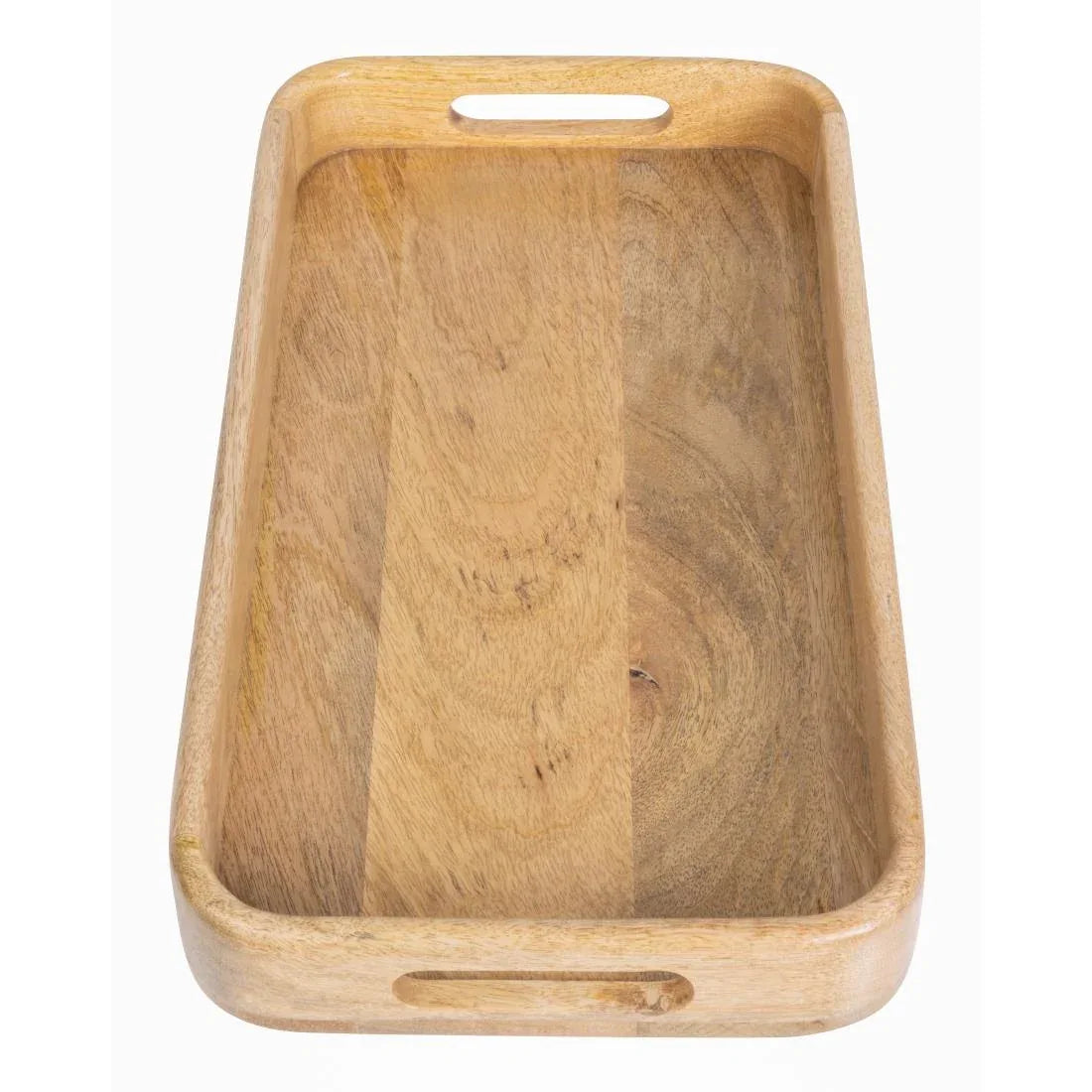 JA888 Olympia Mango Wood Rectangular Deep Sided Tray - 430x230x50mm