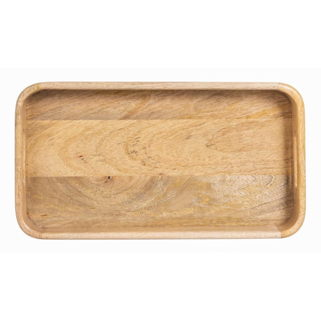 JA888 Olympia Mango Wood Rectangular Deep Sided Tray - 430x230x50mm
