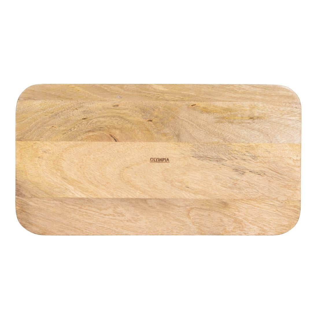 JA888 Olympia Mango Wood Rectangular Deep Sided Tray - 430x230x50mm