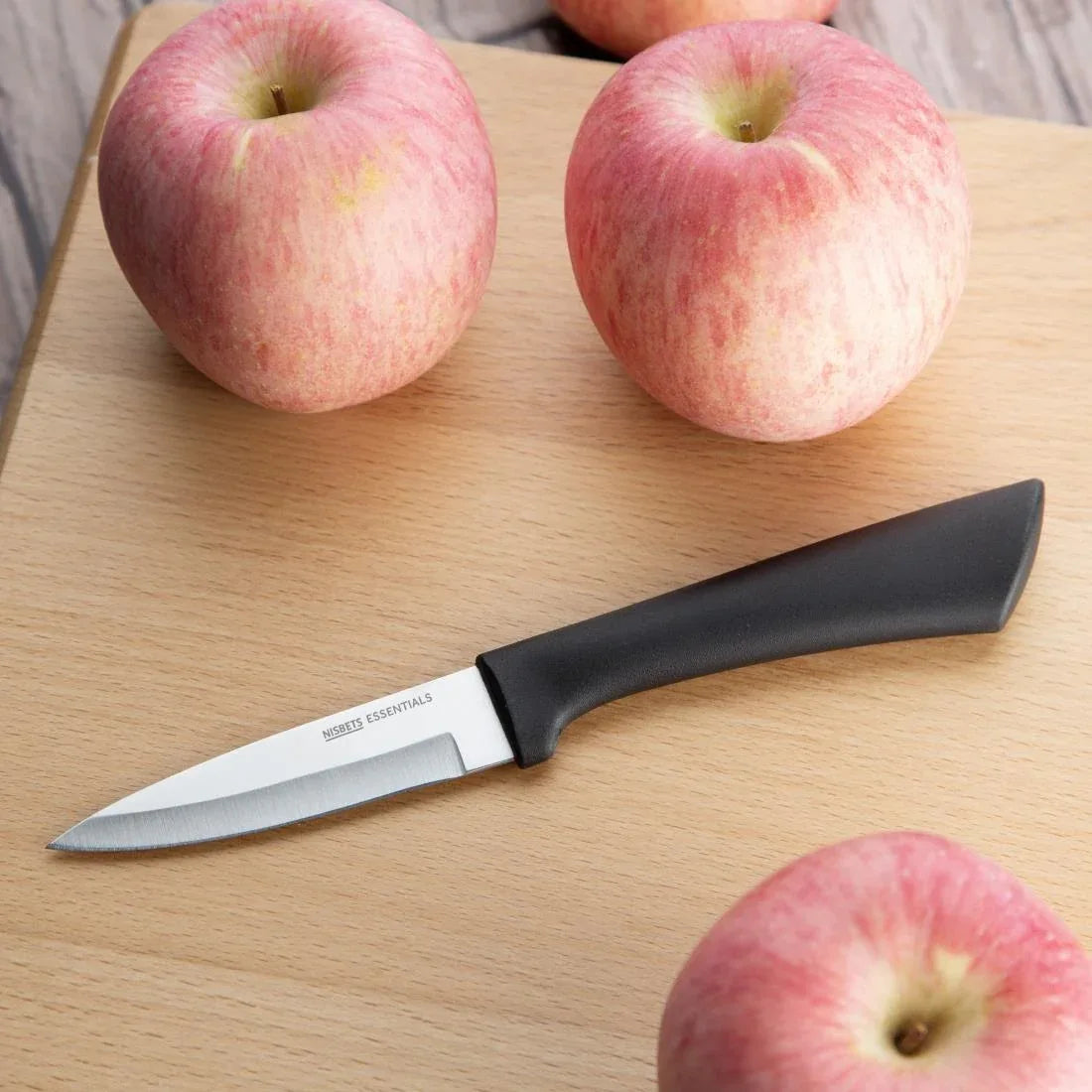 JA907 Nisbets Essentials Black Paring Knife 3 1/2 inch